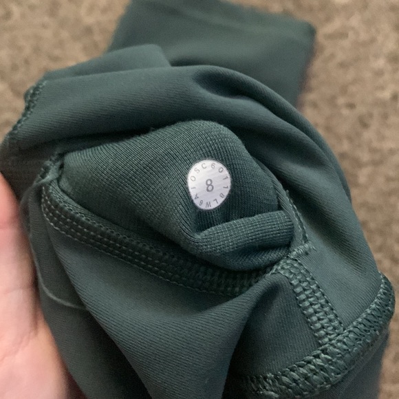 Lululemon green/blue capris - Picture 3 of 3